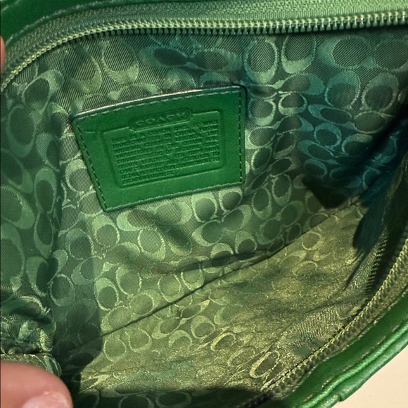 Coach Legacy Crossbody Jade Green Glove Hand Leather EUC - Picture 9 of 9